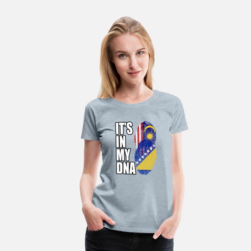 Malaysian And Bosnian Mix Heritage DNA Flag