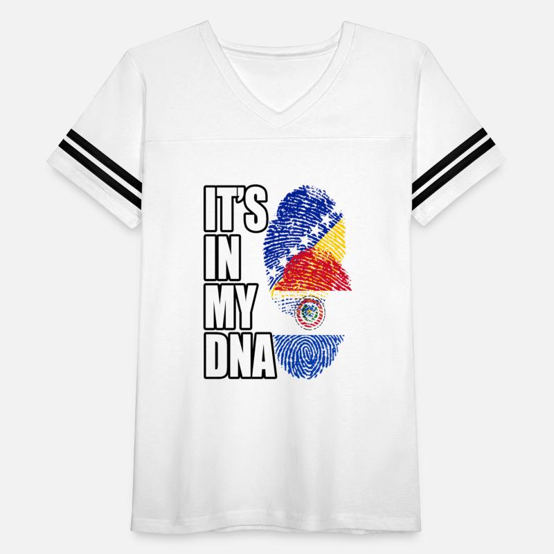 Paraguayan And Bosnian Mix Heritage DNA Flag