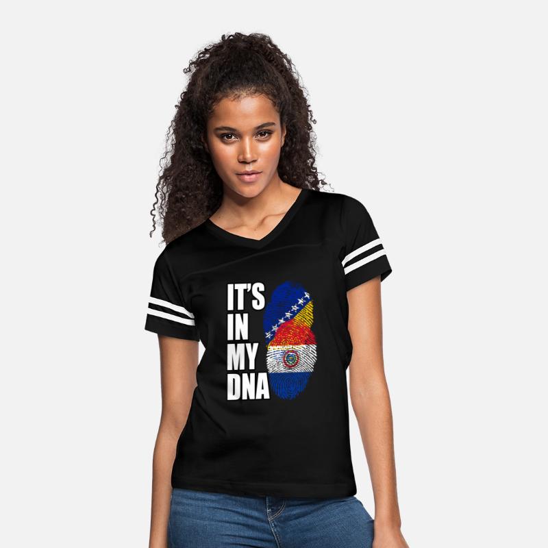 Paraguayan And Bosnian Mix Heritage DNA Flag