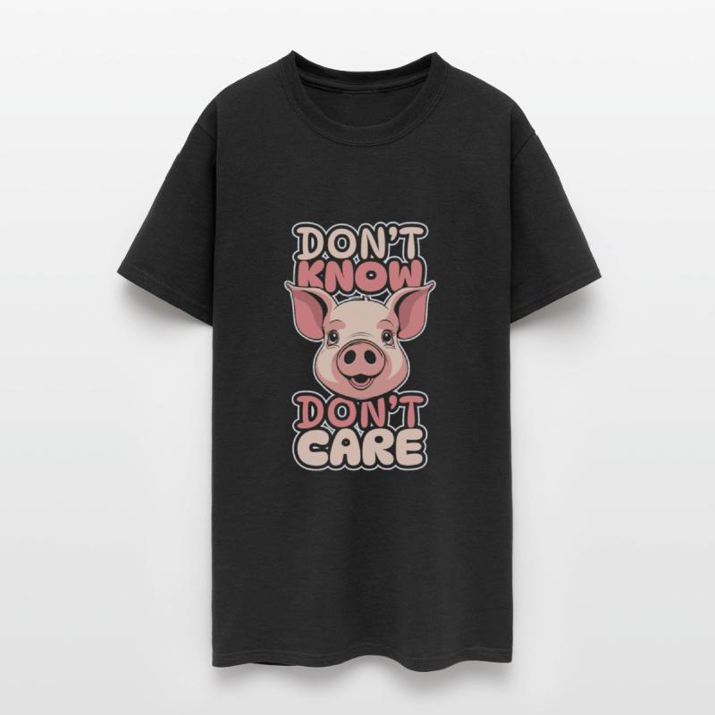 Pig Pork Funny Dont Know Dont Care