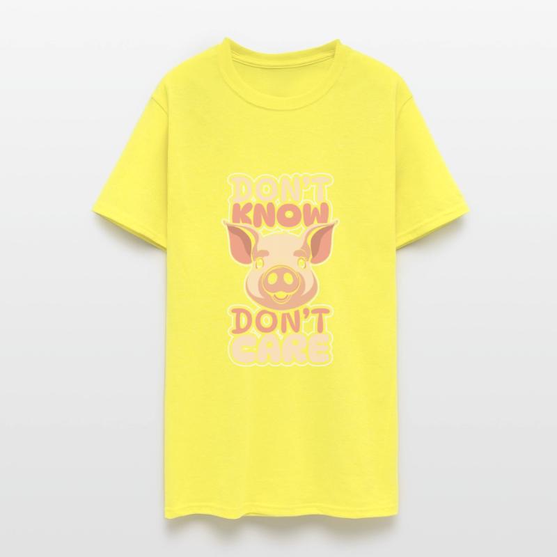 Pig Pork Funny Dont Know Dont Care