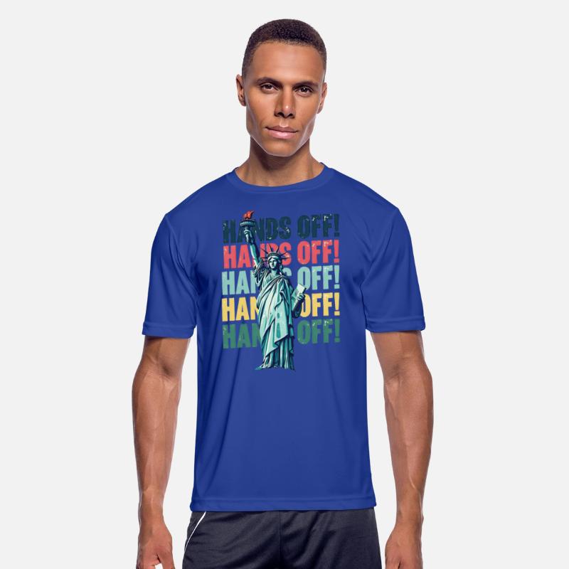 Political Hands Off Protest Statue Of Liberty