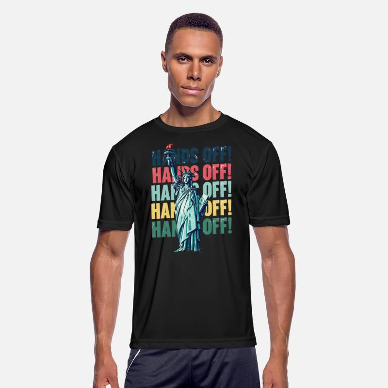 Political Hands Off Protest Statue Of Liberty