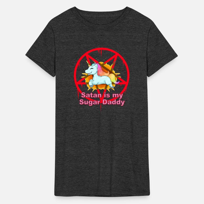Satan is my Sugar Daddy Unicorn Hail Satan Design