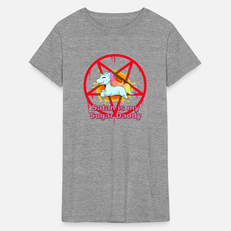 Satan is my Sugar Daddy Unicorn Hail Satan Design
