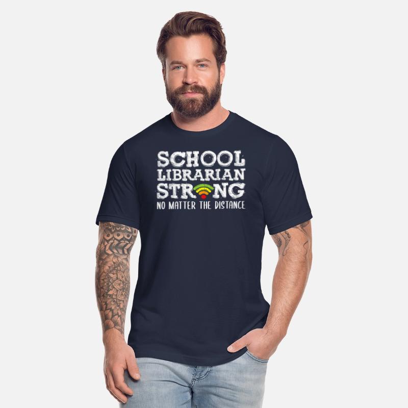 school librarian strong apparel quarantine back