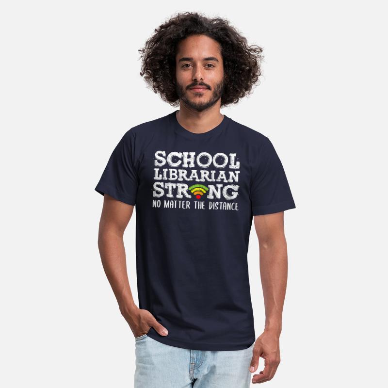 school librarian strong apparel quarantine back