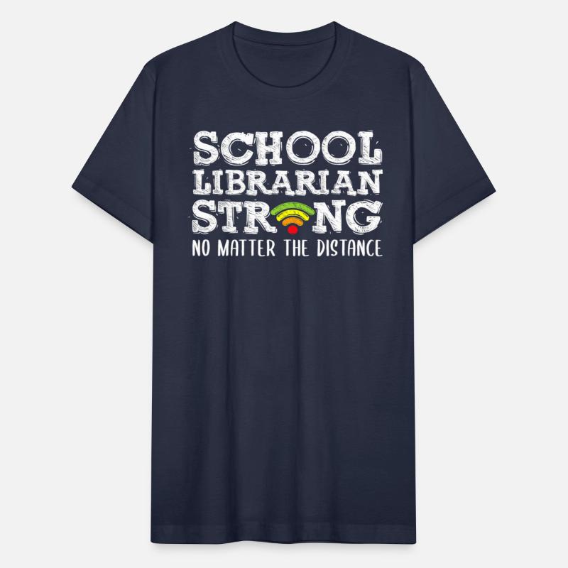 school librarian strong apparel quarantine back