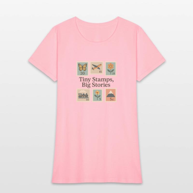 Tiny Stamps, Big Stories – Stamp Collector Tee