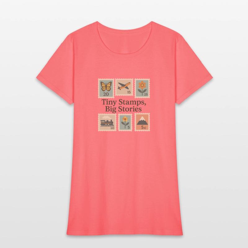 Tiny Stamps, Big Stories – Stamp Collector Tee