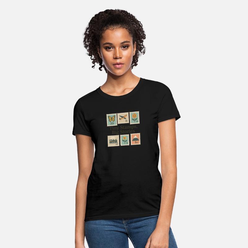 Tiny Stamps, Big Stories – Stamp Collector Tee