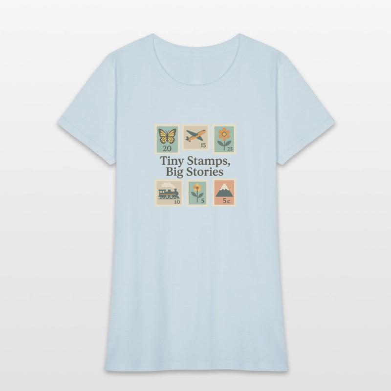 Tiny Stamps, Big Stories – Stamp Collector Tee