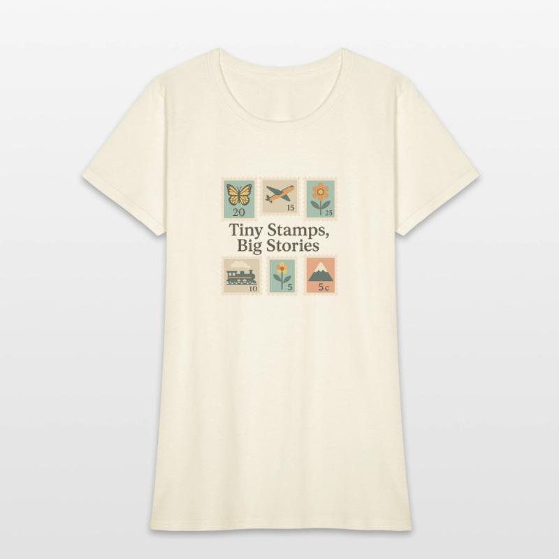 Tiny Stamps, Big Stories – Stamp Collector Tee