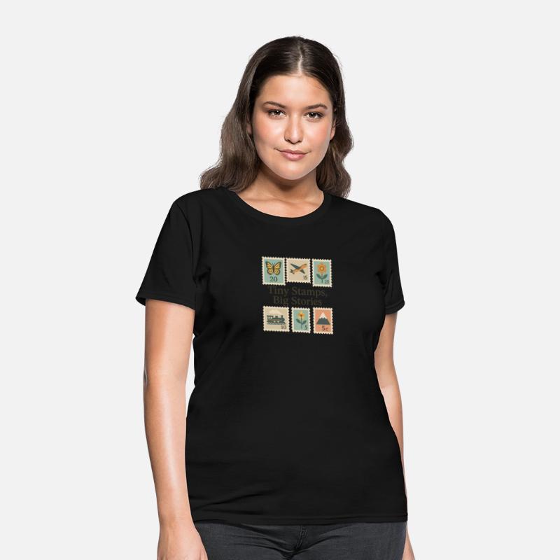 Tiny Stamps, Big Stories – Stamp Collector Tee