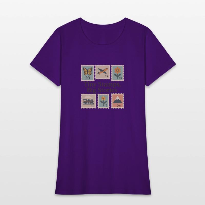 Tiny Stamps, Big Stories – Stamp Collector Tee