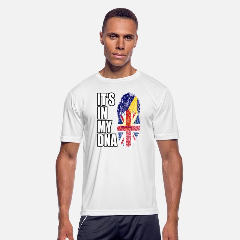 Tokelauan And British Mix Heritage DNA Flag