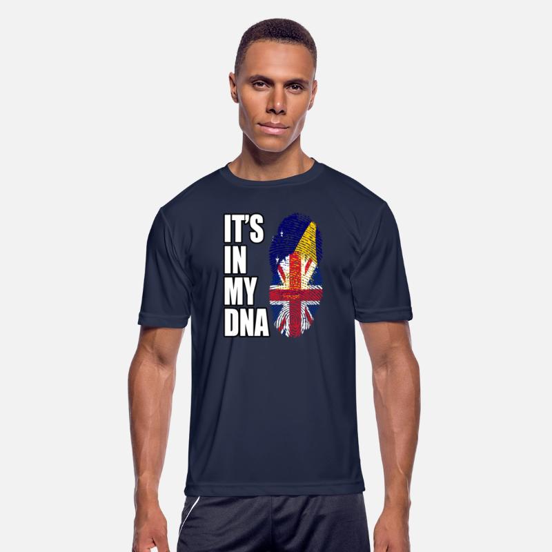 Tokelauan And British Mix Heritage DNA Flag