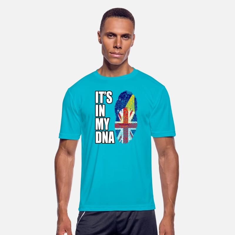 Tokelauan And British Mix Heritage DNA Flag