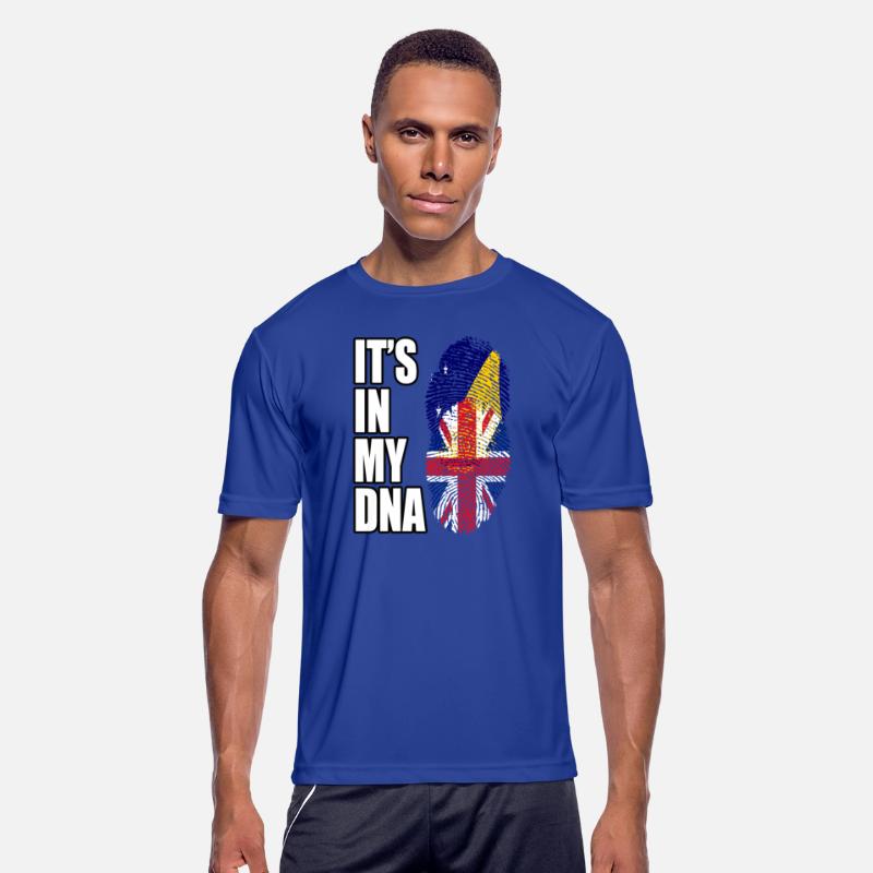 Tokelauan And British Mix Heritage DNA Flag