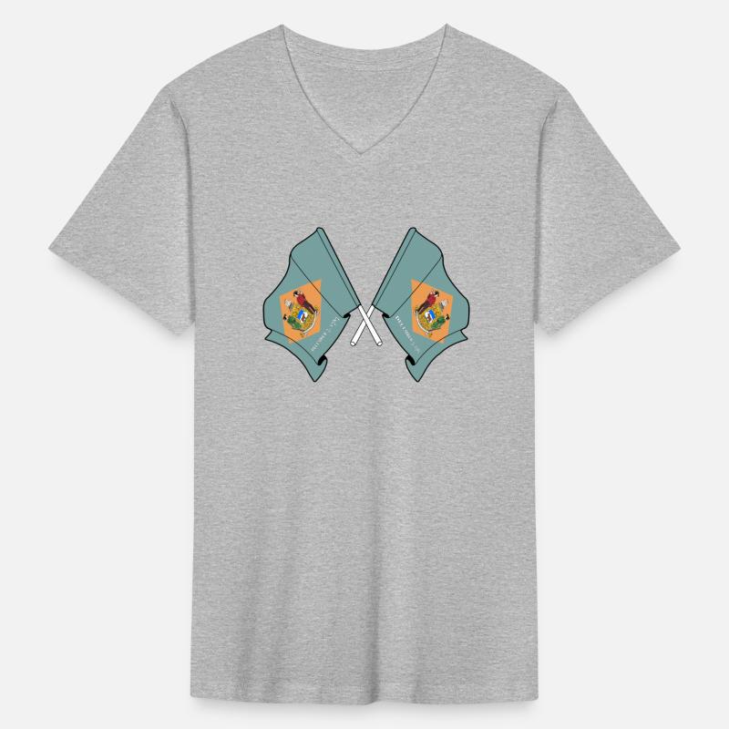 Two flags crossed Delaware