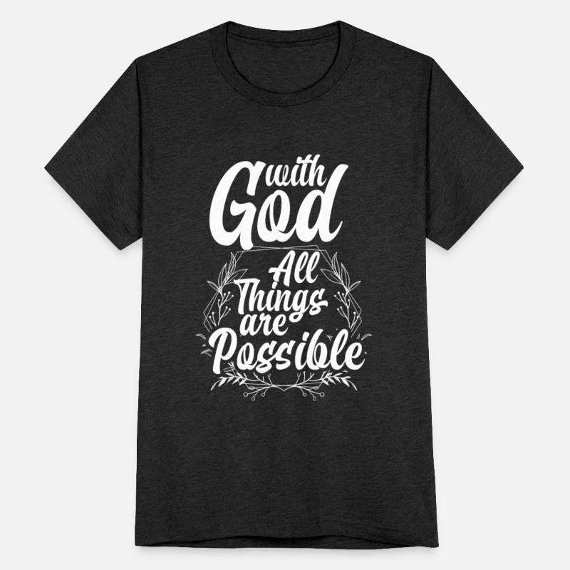 With God All Things Are Possible Christian Gift